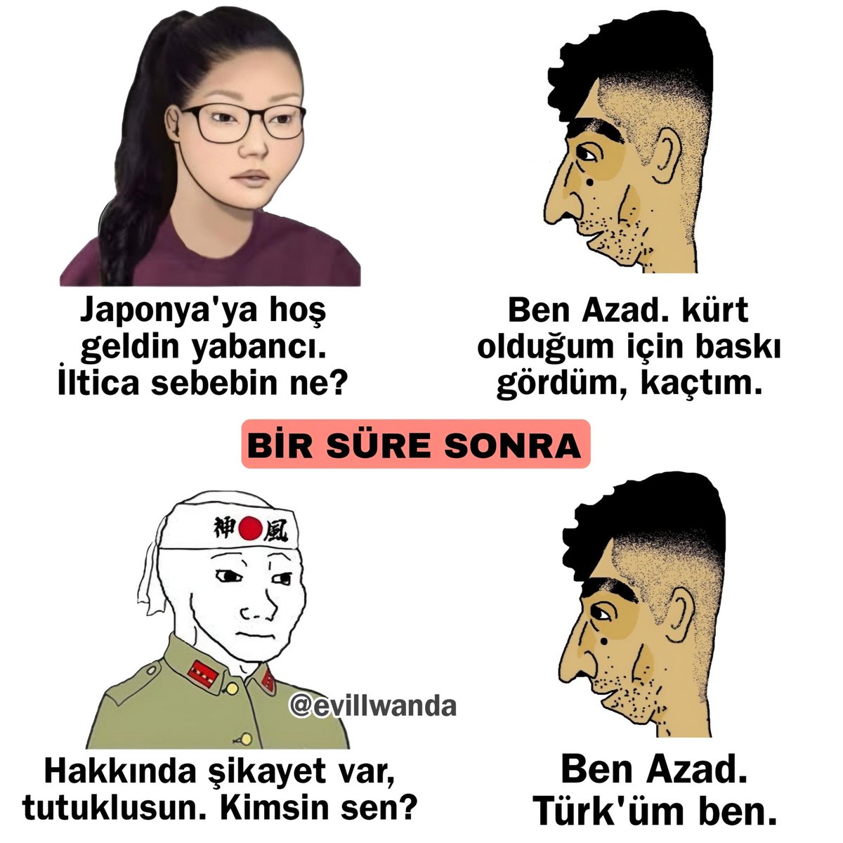 evillwanda's tweet photo. Işık hızıyla Türk oluyorlar, çok garip https://t.co/C4HAP8KLsL