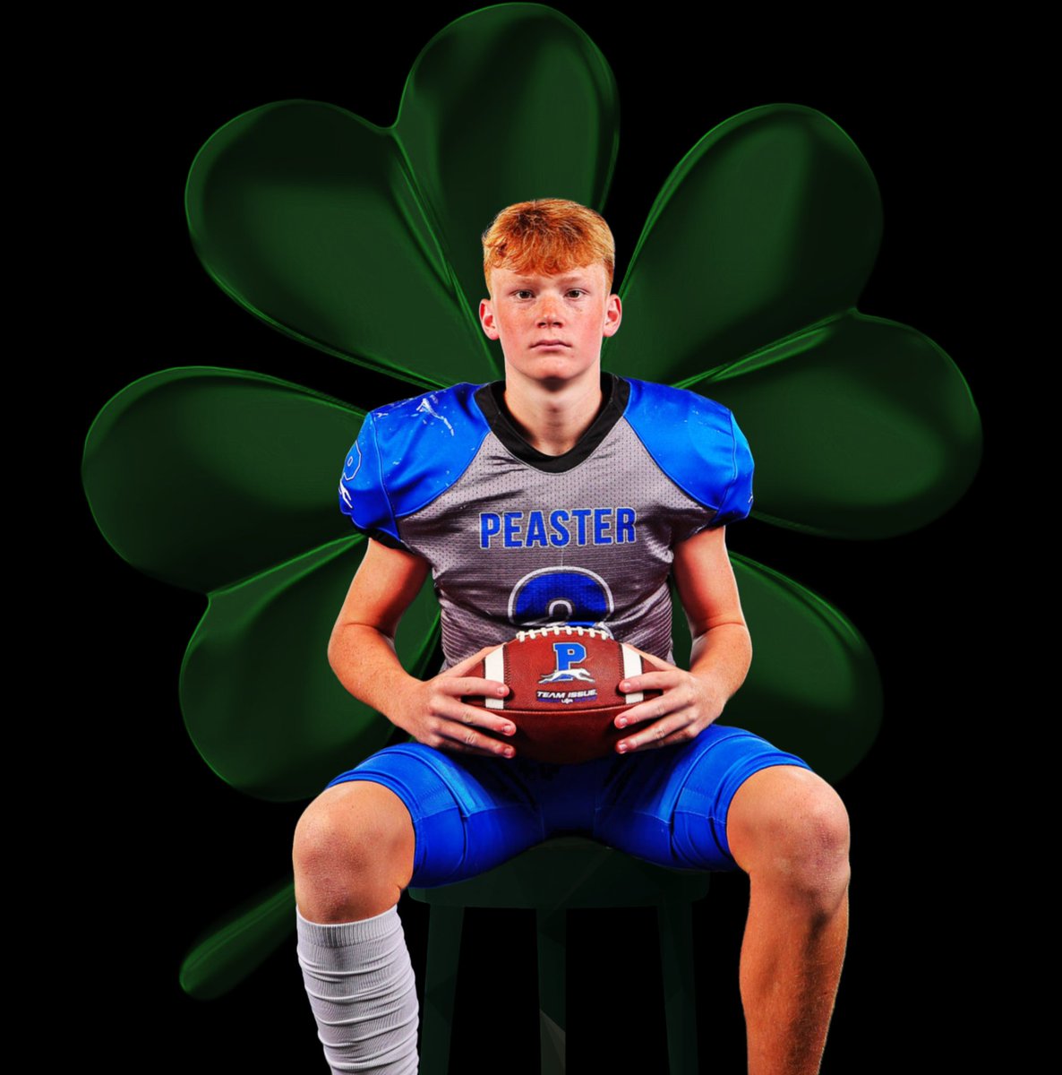 B_AydelotteQB_2's tweet photo. Your lucks run out Bowie 🔥 We coming for you 😎 #luckycharm #Imirish #redhead #highschoolfootball #letsgo5-0🔥 #wehavecomesofar #peastertx #Jv #QB #safety #3 https://t.co/medytyEVnB