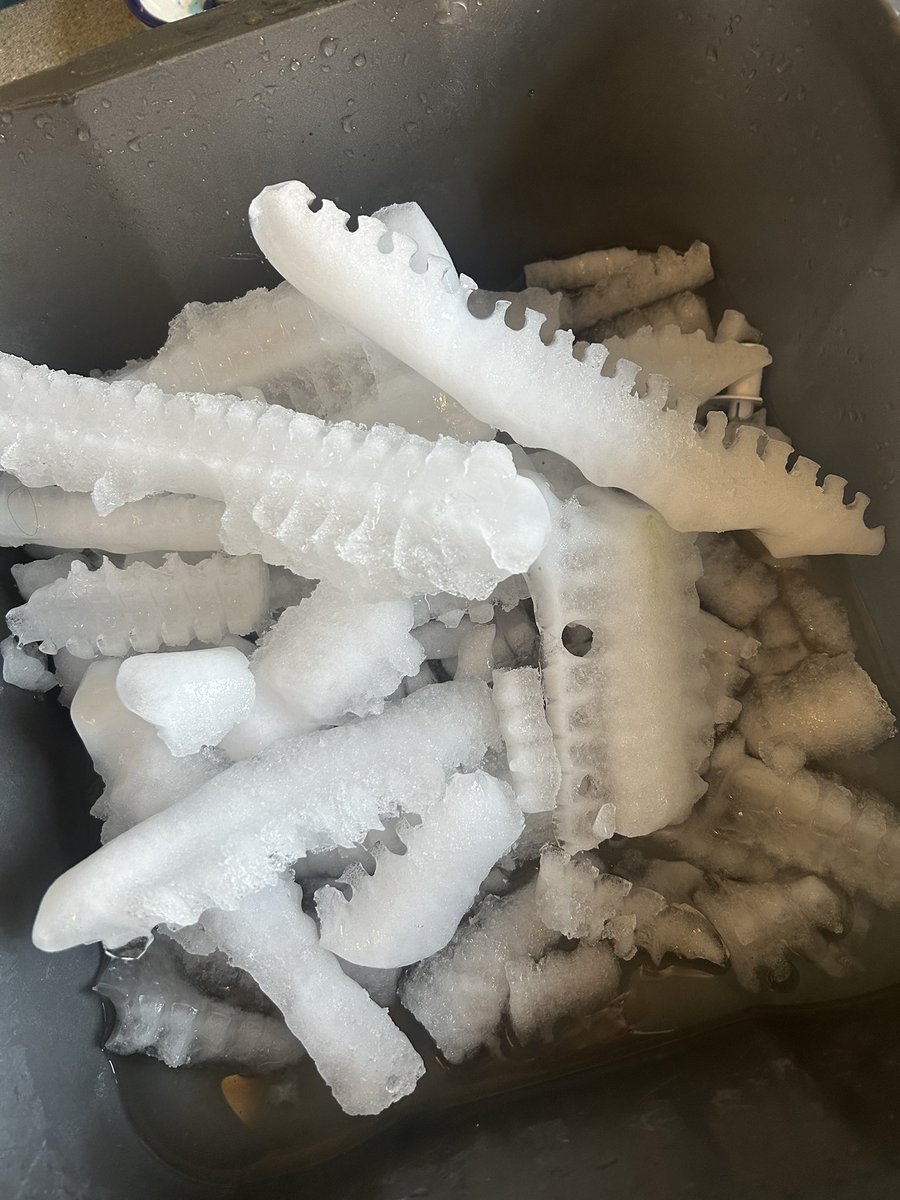 KToTheFry's tweet photo. Does anyone know why I have gotten to this age and no one told me how insanely satisfying it is to defrost the freezer?! Like, I have twice as much space… https://t.co/IdzBnK1t9p