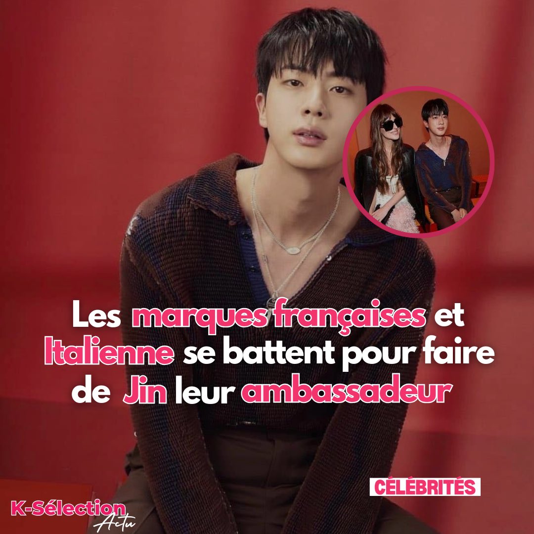 ALTKSELECTION's tweet photo. Le 20 septembre 2024, Kim Seokjin (Jin), membre de BTS, a assisté au défilé de mode Printemps/Été 2025 de Gucci lors de la Fashion Week de Milan.

Les marques françaises et Italienne se battent pour faire de Jin leur ambassadeur. 

#kimseokjin #bts #france #milan #gucci https://t.co/Q6lZqMcLyR