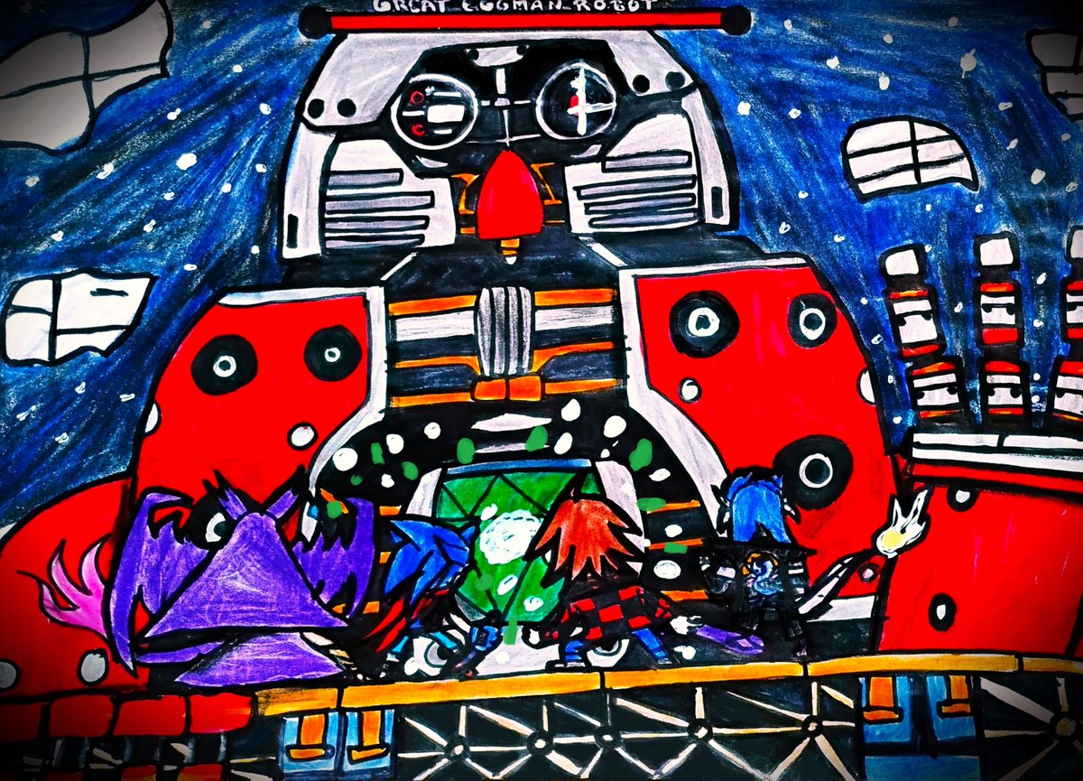 Hedge_Edge23's tweet photo. New Multiversal Madness art!
Battle against the Giant/Great Eggman Robot!
A battle for the Master Emerald, as the Death Egg crumbles!
🦔🖌️🤖
#THMultiversalMadness #HedgePaint https://t.co/PVUT57RTGe