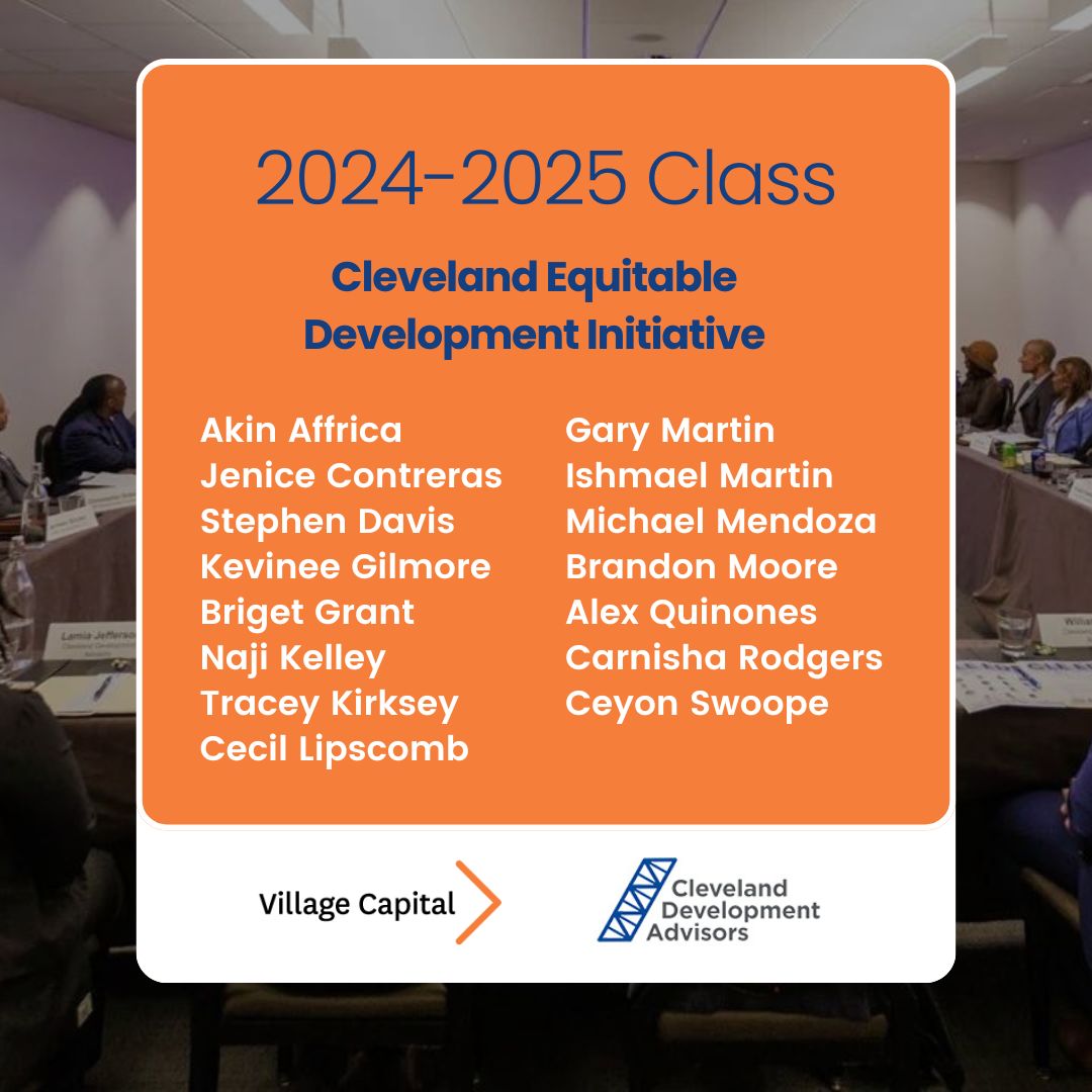 Cleveland Neighborhood Progress (@cleprogress) on Twitter photo Meet the new class of 15 exceptional entrepreneurs in the Equitable Development Initiative, supported by our Village Capital Corporation and partner <a href="/CleDevAdvisors/">Cleveland Development Advisors</a>: clevelanddevelopmentadvisors.com/edi-participan… Meet the new class of 15 exceptional entrepreneurs in the Equitable Development Initiative, supported by our Village Capital Corporation and partner <a href="/CleDevAdvisors/">Cleveland Development Advisors</a>: clevelanddevelopmentadvisors.com/edi-participan…