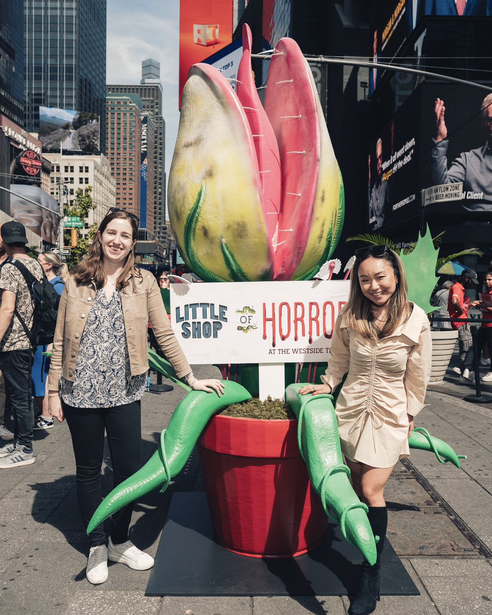 Meet the incredible SpotCo team that brought Audrey II in Times Square to life! 🌿

Check out this amazing 500 pound, 8’ X 7’ statue now through October 17th!