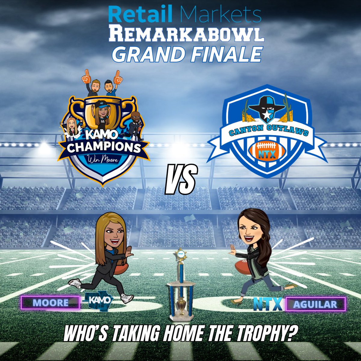 πΎπ΄ππ (@kamokonnects) on Twitter photo The Remarkabowl Grand Finale is here!! Whoβs taking home the trophy? <a href="/KAMOkonnects/">πΎπ΄ππ</a> or <a href="/NTX_Market/">The NTX Market</a>? We think itβs pretty clear, itβs right there in the name! The KAMO CHAMPIONS bringing it to The Lou!
Letβs go KAMO Fam! πππ
<a href="/Retail_Markets/">Retail Markets</a> <a href="/AlyssaMoore_12/">Alyssa Moore</a> <a href="/LynetteMAguilar/">Lynette Aguilar</a> The Remarkabowl Grand Finale is here!! Whoβs taking home the trophy? <a href="/KAMOkonnects/">πΎπ΄ππ</a> or <a href="/NTX_Market/">The NTX Market</a>? We think itβs pretty clear, itβs right there in the name! The KAMO CHAMPIONS bringing it to The Lou!
Letβs go KAMO Fam! πππ
<a href="/Retail_Markets/">Retail Markets</a> <a href="/AlyssaMoore_12/">Alyssa Moore</a> <a href="/LynetteMAguilar/">Lynette Aguilar</a>