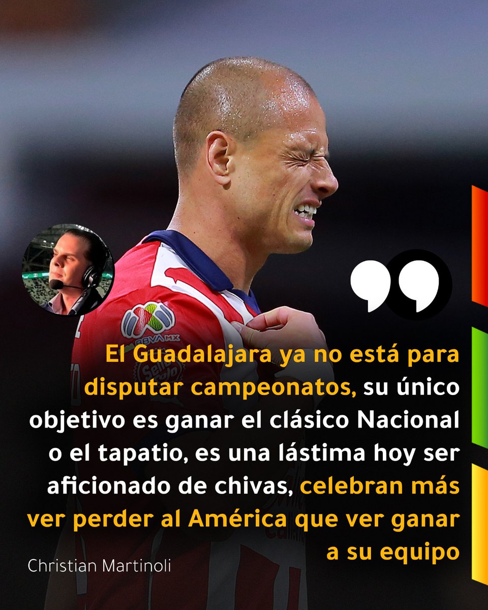 365scoresMX's tweet photo. 🗣️🎙️"Guadalajara ya no está para disputar campeonatos"

Christian Martinoli Se dejó ir CON TODO hacia los chiva hermanos 🔥🔥😳 https://t.co/ar0kx7rGjX