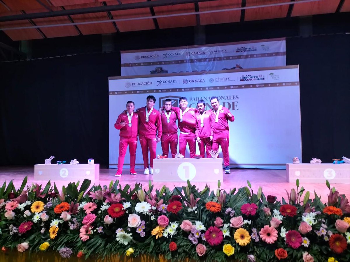 DeporteCDMX's tweet photo. 🥈👏🏻¡Capitalinos suben nuevamente al podio de los #ParanacionalesCONADE 2024!
Hoy en Oaxaca, nuestro equipo de #Golbol Categoría Juvenil Mayor obtuvo la presea plateada al disputar una gran final contra el estado de Jalisco en un cerrado marcador 5-4. https://t.co/iyLpQ8z7hk