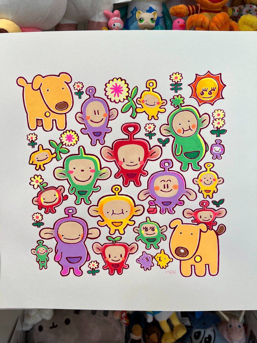 meganroseruiz's tweet photo. I drew the Teletubbies from memory https://t.co/4SI8UUNjjX