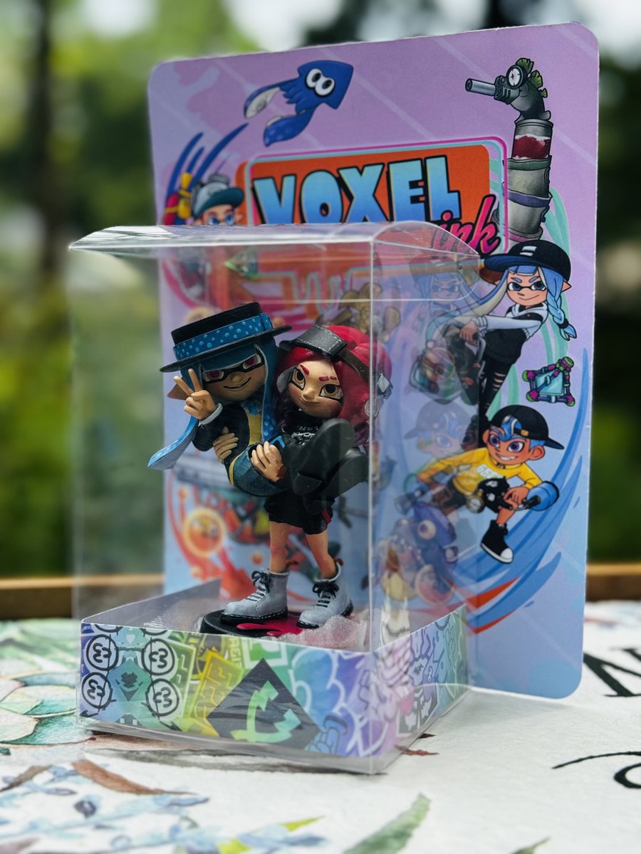 New custom packaging!  Huge shout out to @iStarletHeaven for designing the backing for me 🫶 All amiibo figures will come in their own box from now on 🤗 If you have already gotten an amiibo from me I'll be reaching out to you soon to send you your own box 😊