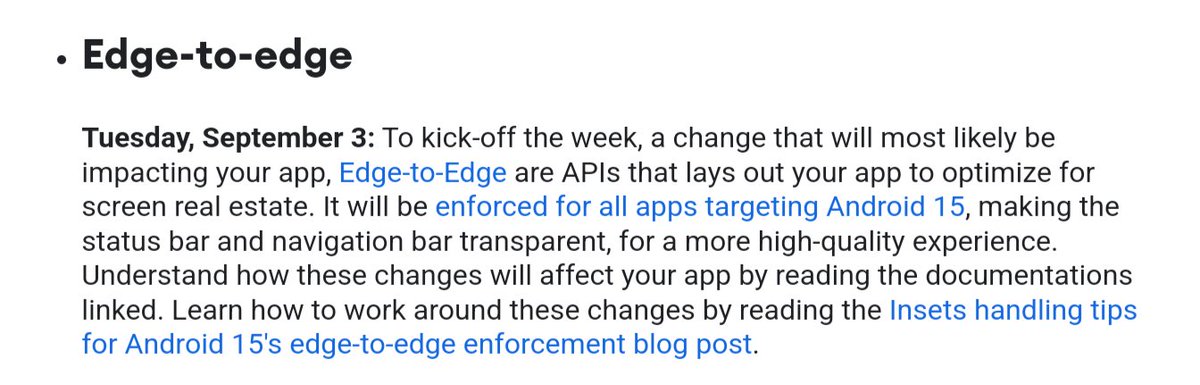 dennykoome's tweet photo. I hope this sticks the landing when they finally release #android15. That will be a game changer for @android. https://t.co/f1G3ZYgoNV