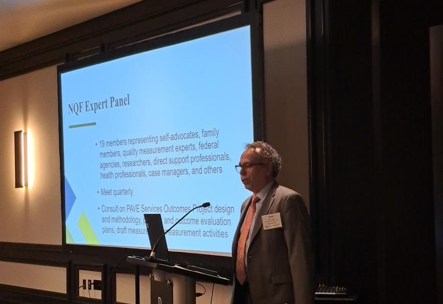 📷 NQF's Chuck Amos at the Reinventing Quality Conference discussing NQF's work with the California Community Living Network (CCLN) on the PAVE system to measure service outcomes for California's developmental disability community!

More about the project: bit.ly/3XvOD5J