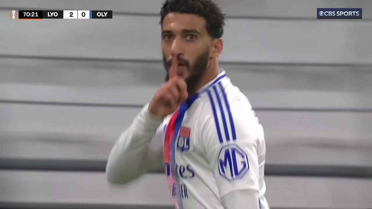 Saïd Benrahma links up with Wilfried Zaha to double Lyon's lead 🔥