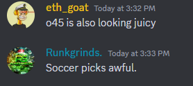 TheWrongSideLLL's tweet photo. @Brodie_Bets Even your cappers agree. Full Fade XDDDDDDDDDD https://t.co/yhgWmLlZbD