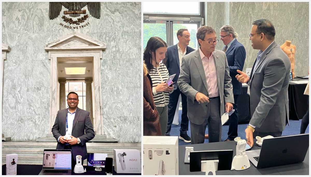 Sathya Elumalai (@sathyaelumalai) on Twitter photo Honored to present <a href="/AidarHealth/">Aidar Health</a> to the U.S. Congress at Capitol today. This is a deeply personal mission turned global—to transform healthcare through RPM, and telehealth. Grateful @CTA, and the Congressional Digital Health Caucus for this opportunity. <a href="/startuphealth/">StartUp Health</a> <a href="/HLTHEVENT/">HLTH</a> Honored to present <a href="/AidarHealth/">Aidar Health</a> to the U.S. Congress at Capitol today. This is a deeply personal mission turned global—to transform healthcare through RPM, and telehealth. Grateful @CTA, and the Congressional Digital Health Caucus for this opportunity. <a href="/startuphealth/">StartUp Health</a> <a href="/HLTHEVENT/">HLTH</a>