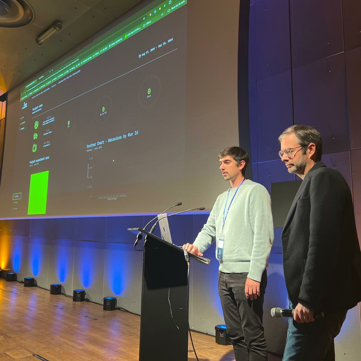 Today I do a talk with Luis at <a href="/PyDataParis/">PyData Paris</a> about CodeCarbon and then do a Lightning talk on main stage. A well spent afternoon!
Amazing community 🤗