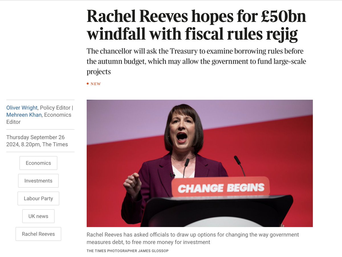 tomhfh's tweet photo. Darren expects you to believe that £45 billion in tax cuts (and tax freezes) crashed the economy.

Yet £50bn in unfunded extra spending is absolutely fine. https://t.co/1HpR6icauX