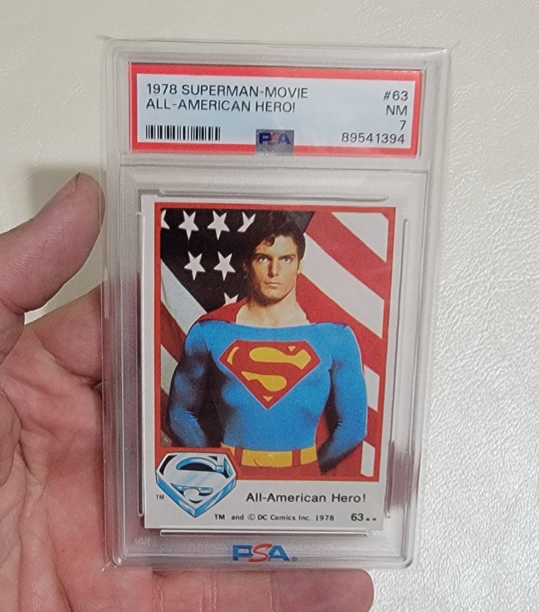 Hard to find this higher than a 7 but my favorite Superman slab was received today!

<a href="/CardPurchaser/">Card Purchaser</a> 

#Superman #DCU #cardcollector