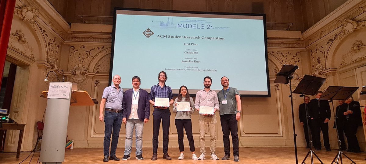 MODELS Conference (@modelsconf) on Twitter photo We congratulate the winners of the <a href="/TheOfficialACM/">Association for Computing Machinery</a> Student Research Competition! Watch out for the new generation of researchers #MODELSconf24 We congratulate the winners of the <a href="/TheOfficialACM/">Association for Computing Machinery</a> Student Research Competition! Watch out for the new generation of researchers #MODELSconf24