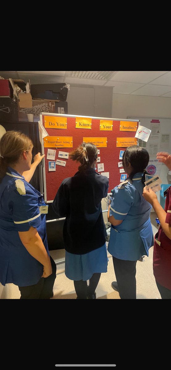 Promoting insulin safety on the ward…. 
DO YOU KNOW YOUR INSULINS? 🫵💉💉💉💉💉💉
Prescribing or administering the wrong type of insulin in the wrong way can lead to harm to our patients…  #insulinsafety #diabetessafety <a href="/nhsuhcw/">UHCW NHS Trust</a>