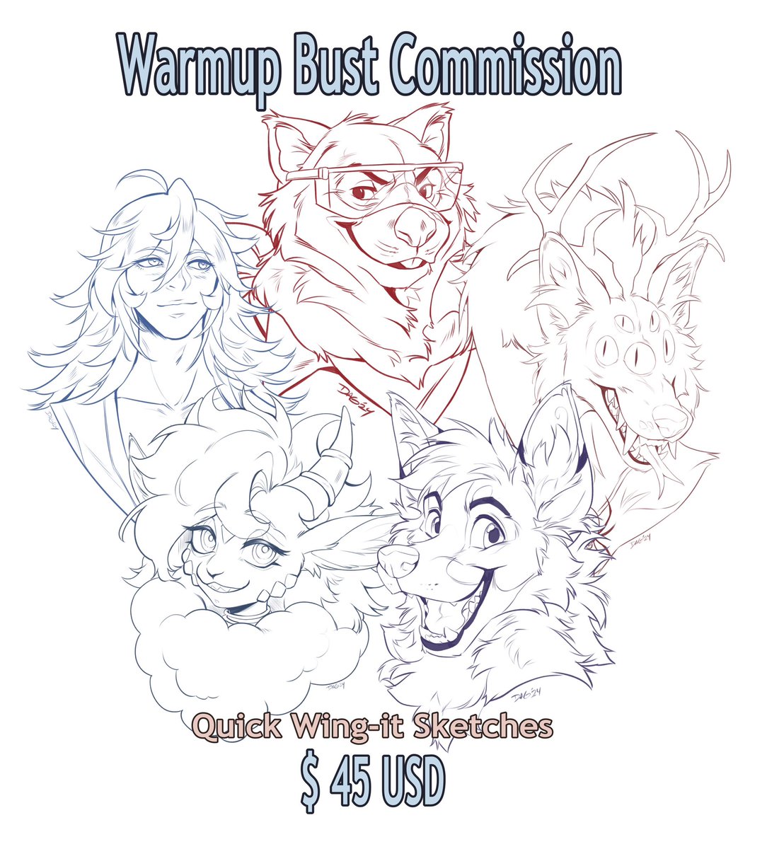 If anyone wants something a lil cheaper, my warmup sketches are available as well! ^^

forms.gle/CLaDXorRtbRYQ7…

Reposting is appreciated! Thank you! 😊