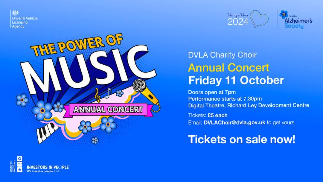 Annual concert time !
All in aid of <a href="/alzheimerssoc/">Alzheimer's Society</a> 🩵