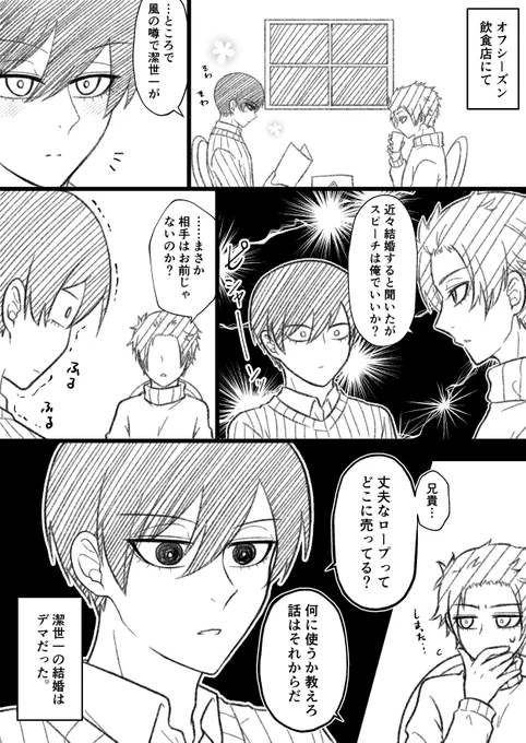rnis+se/結婚のスピーチがしたい兄と衝動性が高い弟 