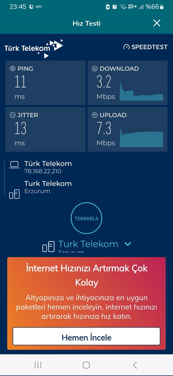 Parasını ödediğim tarife 100 Mbps aldığım hizmete bakın durumu kontrol ettirmek için ilettiğimde bağlantıda bir sorun olmadığını tarafıma ileten <a href="/TurkTelekom/">Türk Telekom</a> siz kendinize yakıştırıyorsanız biz 👏👏👏 tutarız sorun yok