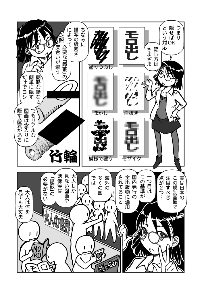 「表現規制は無くすべきか?」 
その4 「わいせつ物」で摘発される写真や図画(2/2) 