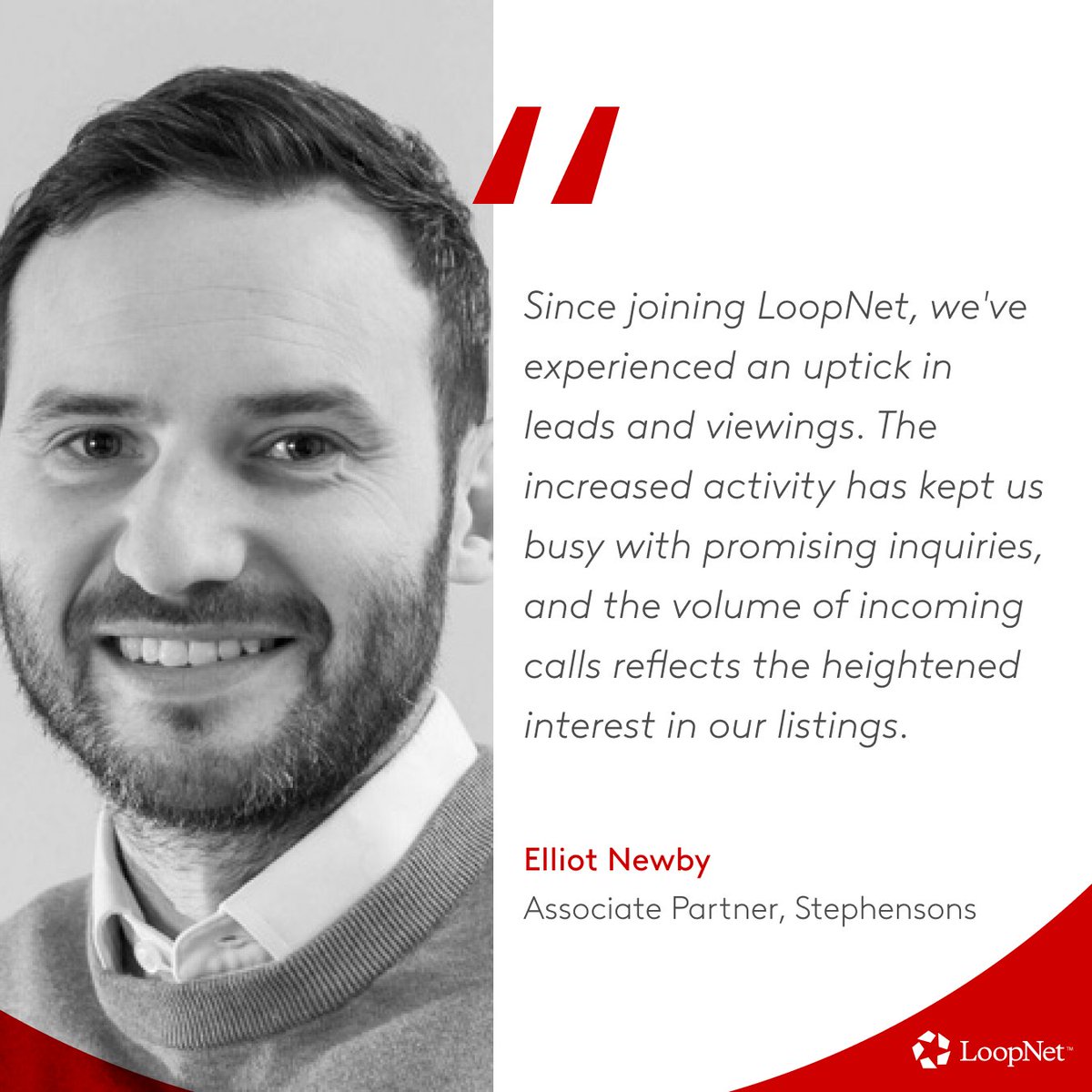 LoopNet_UK's tweet image. Elliot Newby, Associate Partner of Stephensons Estate Agents, recognises the value of LoopNet!

Join Stephensons and other owners and agents reducing their time on market on LoopNet.

See how:
🔗 bit.ly/3XZtD92