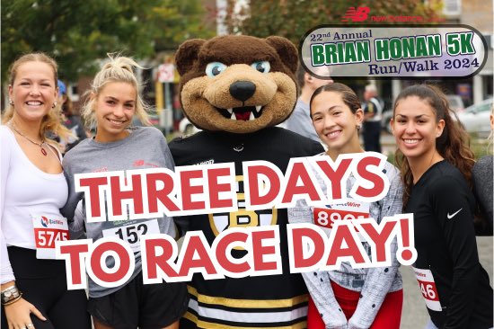 Brian Honan 5K Road Race (@brian_honan5k) on Twitter photo The Brian Honan 5K is THIS SUNDAY!
Online registration closes TOMORROW (9/26) at 5 pm.
Early bib pickup is SATURDAY (9/28) from 11-3pm at the <a href="/newbalance/">New Balance</a> on 173 Market St in Brighton.
If you don’t register online, you can sign-up at early bib pickup or on race day! The Brian Honan 5K is THIS SUNDAY!
Online registration closes TOMORROW (9/26) at 5 pm.
Early bib pickup is SATURDAY (9/28) from 11-3pm at the <a href="/newbalance/">New Balance</a> on 173 Market St in Brighton.
If you don’t register online, you can sign-up at early bib pickup or on race day!