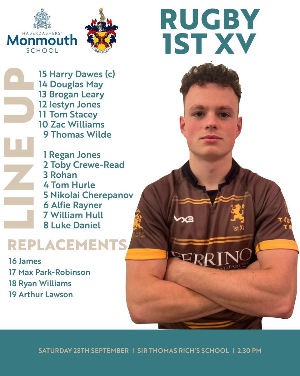 Habs Mon Sport (@habsmonsport) on Twitter photo 1st XV Rugby Squad announcement for this weekends away match versus <a href="/strsglos/">Sir Thomas Richβs</a>
A joint league and cup fixture where the winner takes all, your support is very welcome. Good luck boys π 1st XV Rugby Squad announcement for this weekends away match versus <a href="/strsglos/">Sir Thomas Richβs</a>
A joint league and cup fixture where the winner takes all, your support is very welcome. Good luck boys π