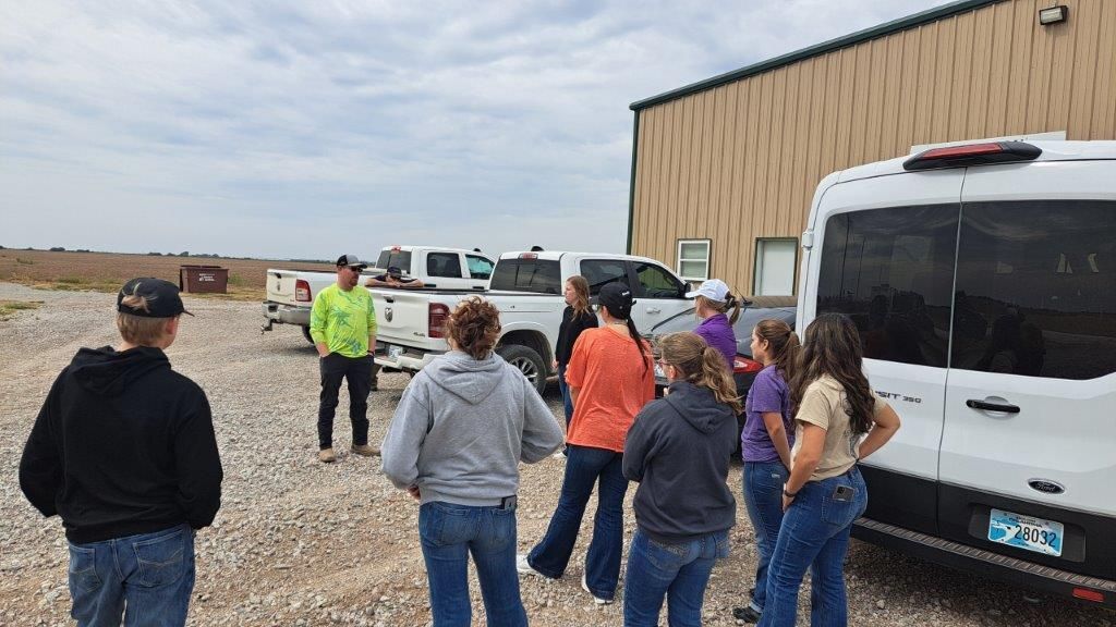 Dr. Shear, Dr. Peel, and the OSU ag econ class visited Johnston Seed Company and a sod farm, providing an educational experience on seed production and sod farming. The tour offered valuable hands-on learning for the students in their agricultural studies.