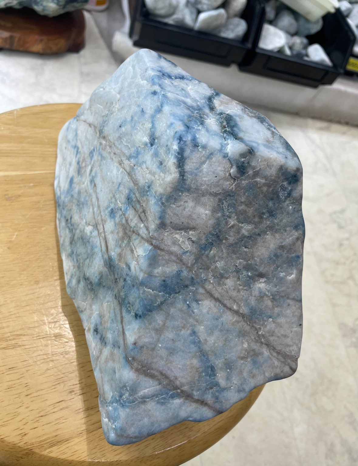 糸魚川翡翠　コン沢バイカラー青⭐︎幽天 色別／青色（入コン沢）ヒスイ | 糸魚川翡翠工房こたき