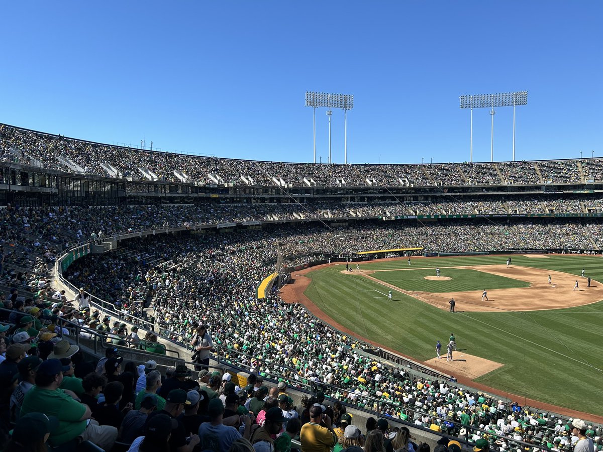 Crowds like this would’ve been normal in Oakland if ownership wasn’t garbage for 30 seasons straight.

30 seasons of low payroll, relocation threats, no commitment to the city or community, poor treatment of fans, and constant rising ticket prices. 

Never forget what A’s owners
