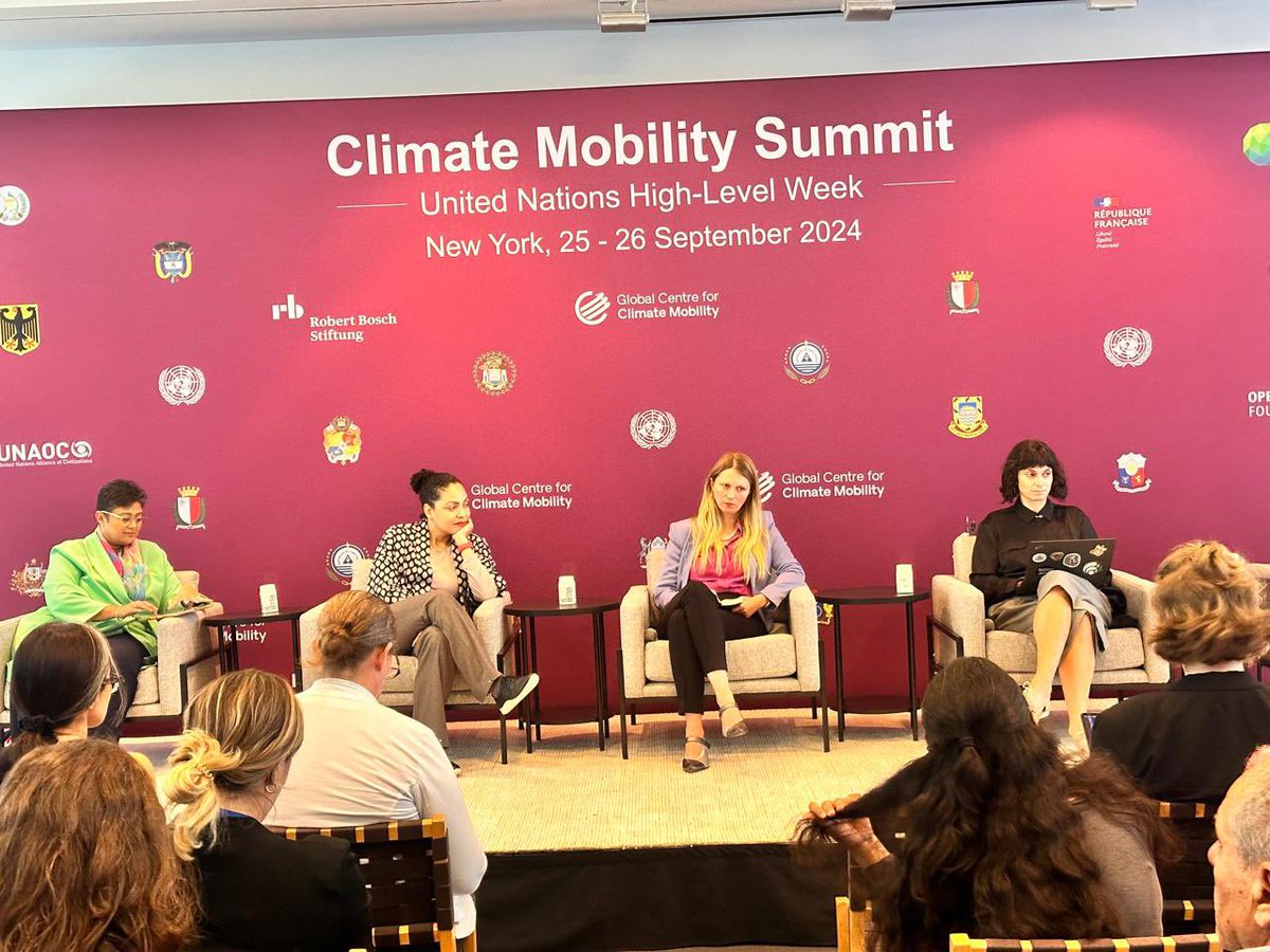AMO_AU1's tweet photo. Amb. Namira Negm, AMO’s Director moderated a Panel on Climate Mobility in the Climate Action Agenda at #climatemobilitySummit organized by @GCCMobility @_AfricanUnion @ACMI_Africa https://t.co/cFbdlFb7ha