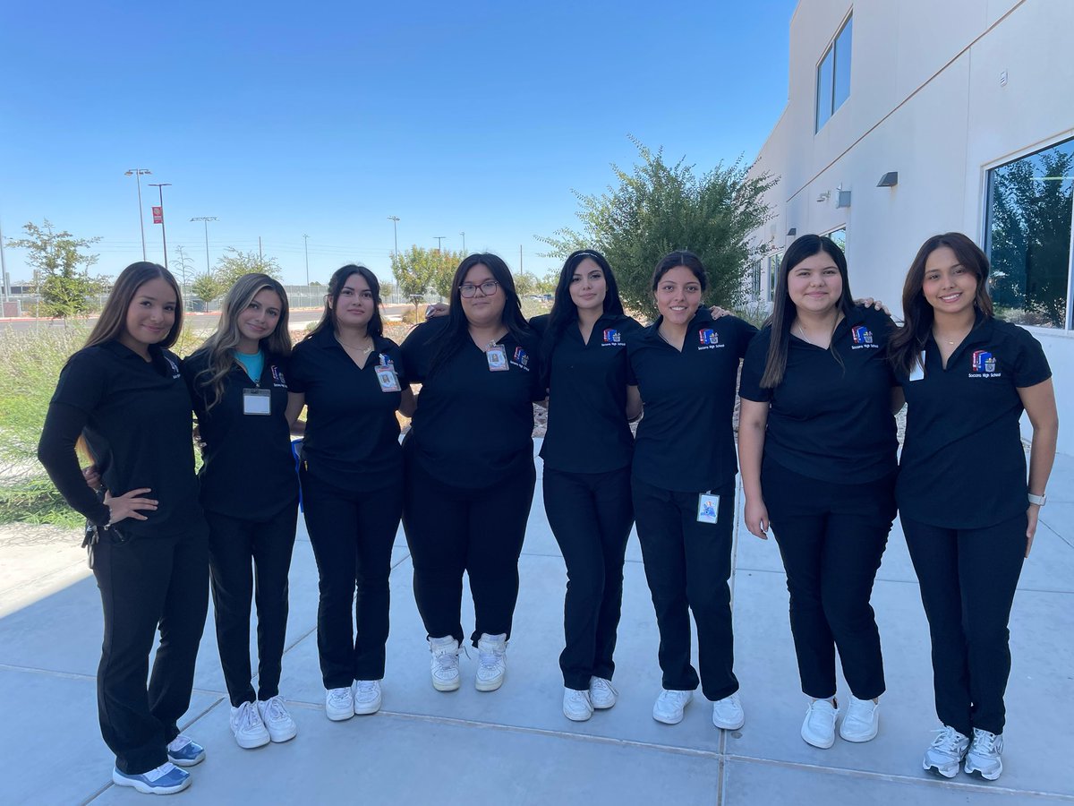 Our seniors looking sharp with their new uniforms!🐾🩵<a href="/bbau_SHS/">Brittany Bautista</a> <a href="/Socorro_HS1/">Ignacio Estorga, Ed.D</a> <a href="/VGomez_SHS/">Veronica Gomez</a>