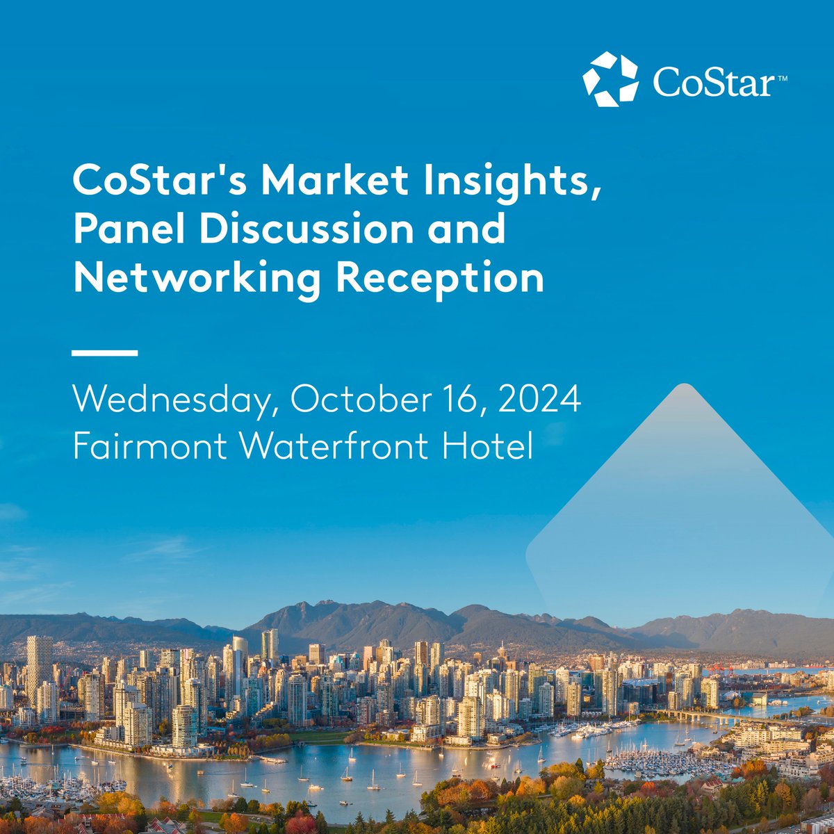 Join us on October 16 for a Vancouver Outlook with economic and market analytics experts from CoStar, an industry panel discussion with #CRE industry leaders and a networking reception. 

Email canadaevents@costar.com to RSVP by October 9.