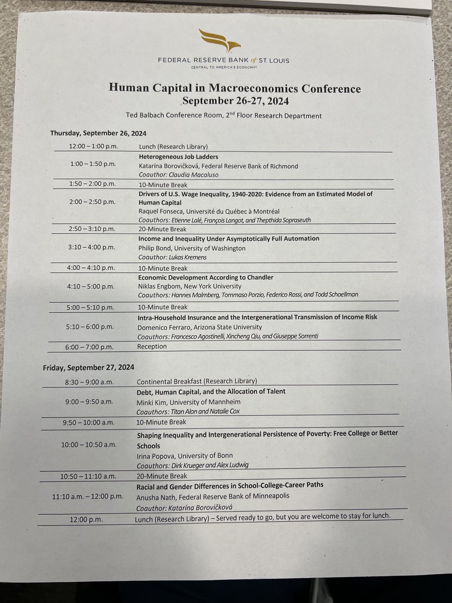 Oksana Leukhina (@oksana_leukhina) on Twitter photo Excited for this yearโs Human Capital in Macroeconomics โฆ<a href="/stlouisfed/">St. Louis Fed</a>โฉ #EconTwitter Excited for this yearโs Human Capital in Macroeconomics โฆ<a href="/stlouisfed/">St. Louis Fed</a>โฉ #EconTwitter