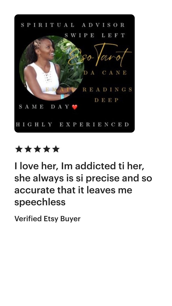 EsoTarotDaCane's tweet photo. It’s always lovely to make someone feel better with my services

Visit my Etsy shop for your reading: https://t.co/8pcA8T86Jd https://t.co/31vg2dvKNa