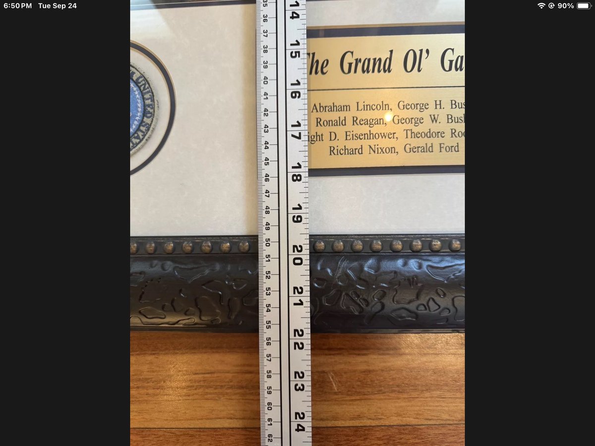 SweetResaleShop's tweet photo. amazing art piece for sale that will make a perfect gift for #Republican.   
Asking $400.
I won at auction at #GOP fundraiser. “The Grand Old Gang” is matted and framed.  Along w/ official patch of the Seal of POTUS. In excellent conditionI have more photos/ dimensions, if need https://t.co/tr9DPygUOf