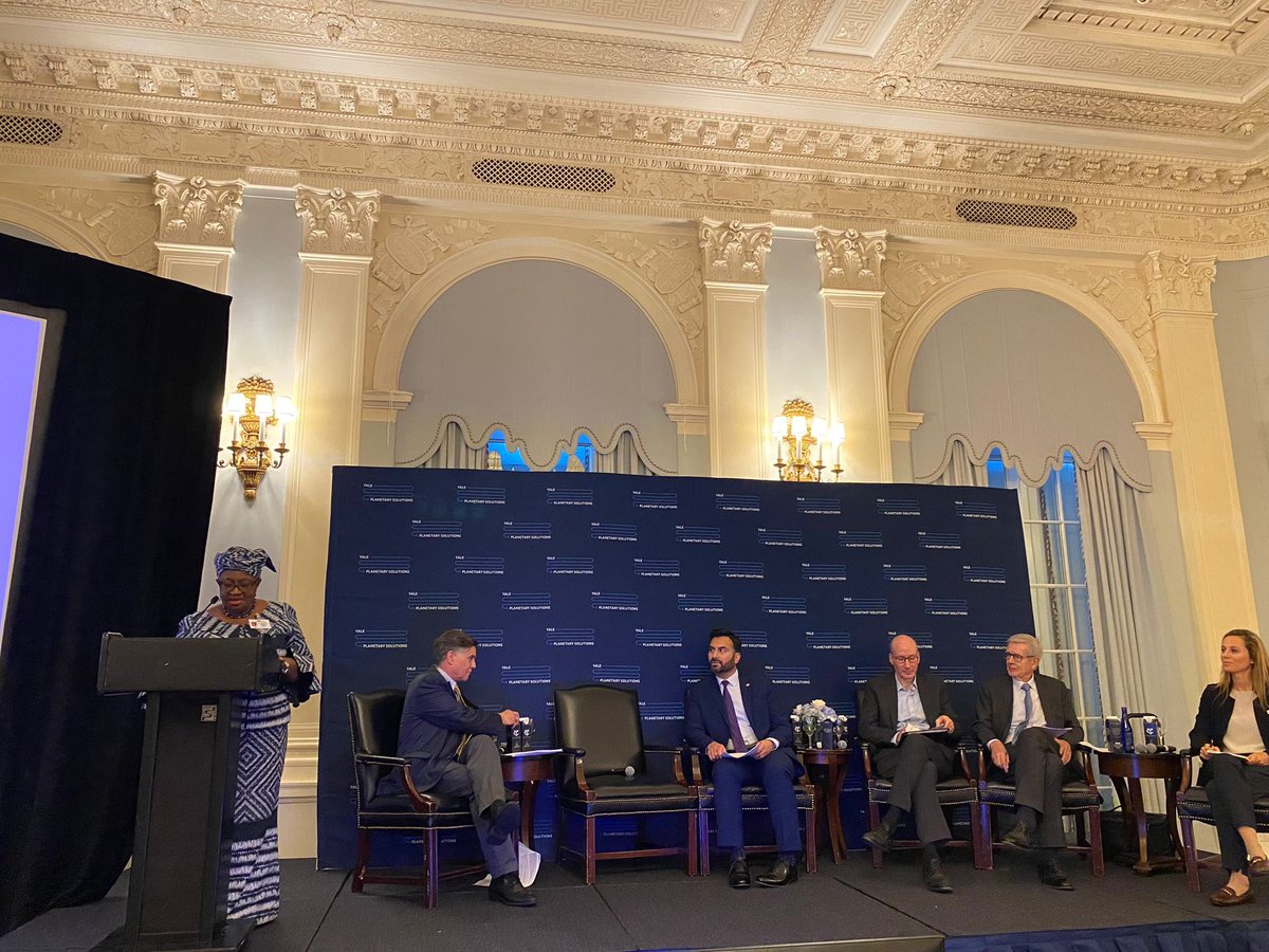 Ngozi Okonjo-Iweala (@noiweala) on Twitter photo It was very educative to hear from White House National Climate Advisor <a href="/alizaidi46/">Ali Zaidi Archived</a> and US Department of Energy Deputy Secretary <a href="/turkdm/">Dave Turk</a> on all the interesting advances being made in the U.S. on new energy technologies for a low carbon transition and on trade and climate issues. It was very educative to hear from White House National Climate Advisor <a href="/alizaidi46/">Ali Zaidi Archived</a> and US Department of Energy Deputy Secretary <a href="/turkdm/">Dave Turk</a> on all the interesting advances being made in the U.S. on new energy technologies for a low carbon transition and on trade and climate issues.