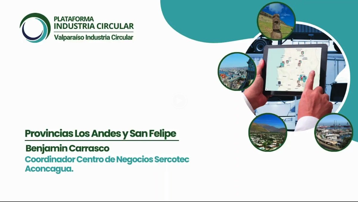 Benjamín Carrasco, coordinador Centro de Negocios Sercotec Aconcagua, nos cuenta sobre el  proyecto “Conformación y activación del ecosistema regional de economía circular, y bases para una hoja de ruta”.

¡Mira lo que nos dijo! ➡️ youtube.com/watch?v=ZXNPYs…

#economíacircular