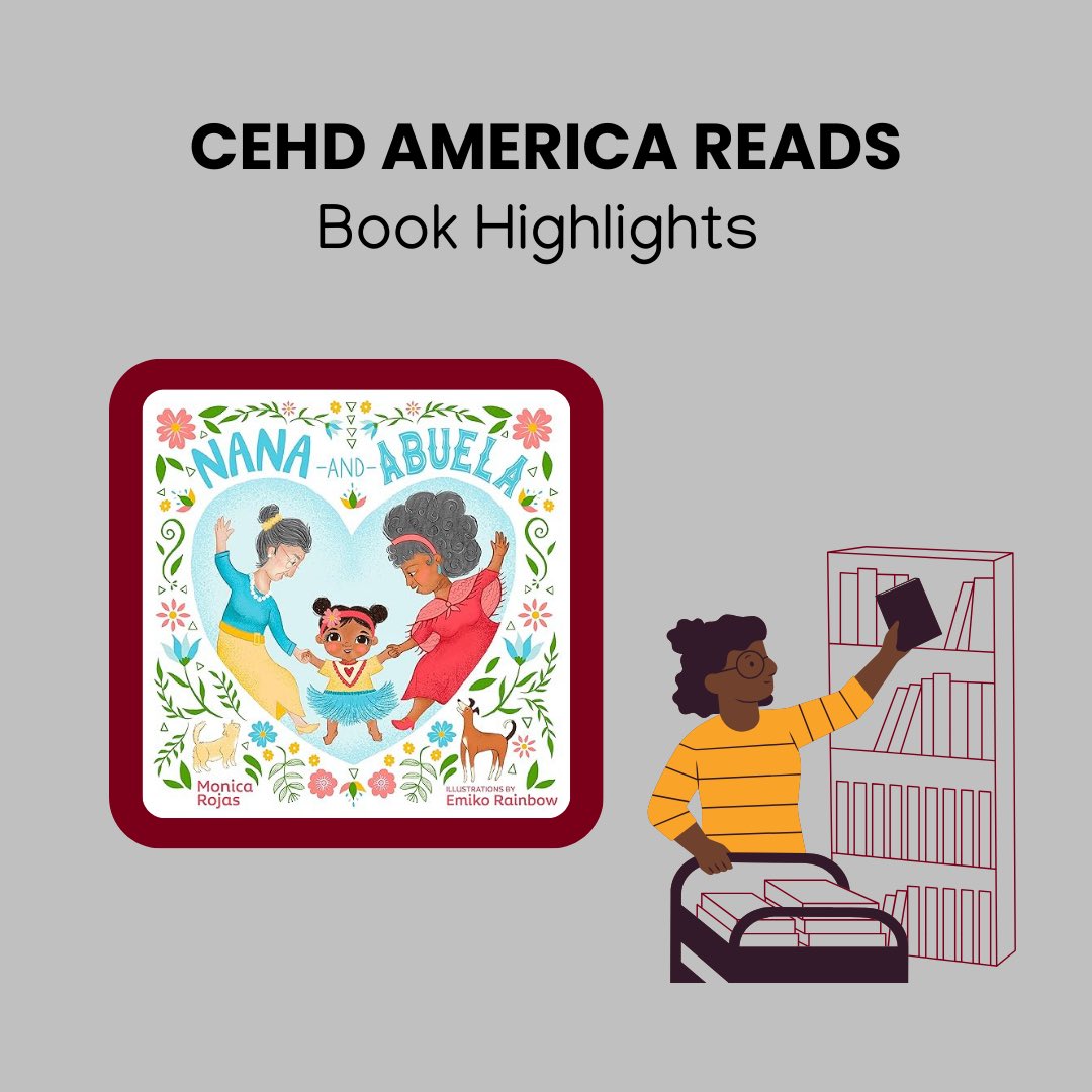 We are so excited to share our first book highlight of the semester! For National Hispanic Heritage Month we want to uplift Nana and Abuela by Monica Rojas. A bilingual story all about family and communication. Check it out from our library today!