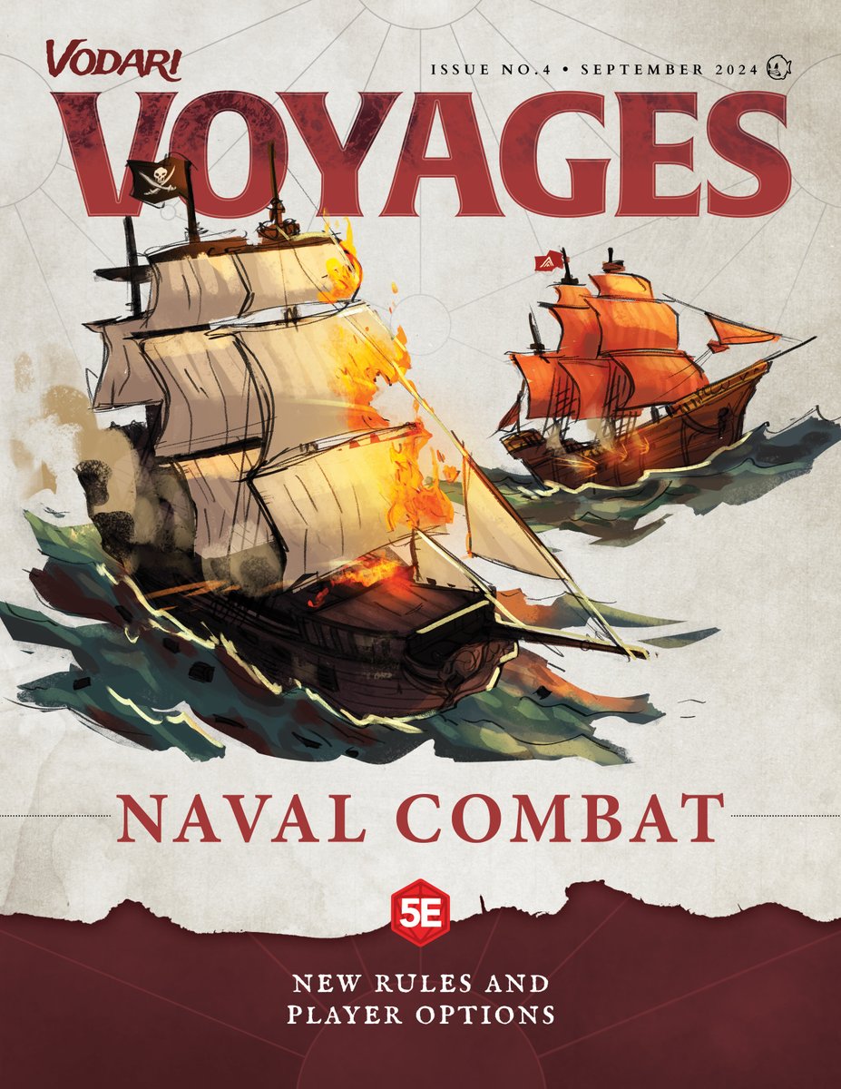 Are you looking to run exciting, fast paced naval encounters where all of your players have something to do each turn? Our September issue of Vodari Voyages provides a detailed, standalone set of rules and PC options for naval encounters.
patreon.com/seasofvodari