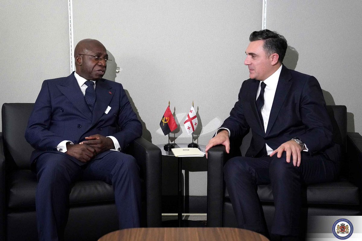 Ilia Darchiashvili (@iliadarch) on Twitter photo I had a good meeting with Angolan FM <a href="/amb_tete/">Amb Tete Antonio</a> on the sidelines of #UNGA. 🇬🇪🇦🇴 maintain steady diplomatic relations and are committed to further building cooperation. Discussions focused on opportunities to enhance ties across various sectors and address regional security I had a good meeting with Angolan FM <a href="/amb_tete/">Amb Tete Antonio</a> on the sidelines of #UNGA. 🇬🇪🇦🇴 maintain steady diplomatic relations and are committed to further building cooperation. Discussions focused on opportunities to enhance ties across various sectors and address regional security
