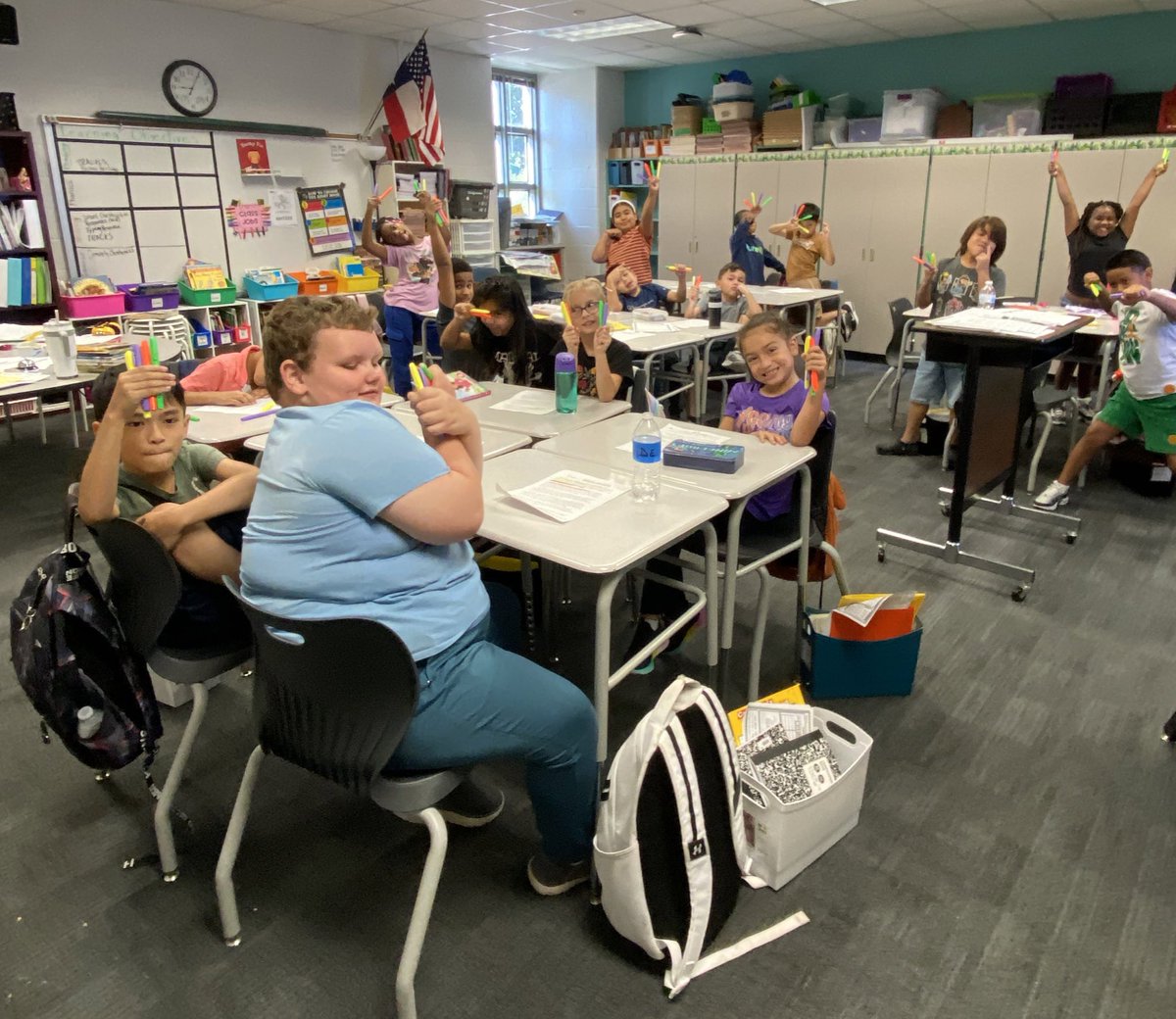 Using our markers for TRACKS!!! Thank you for believing in our kids🥰