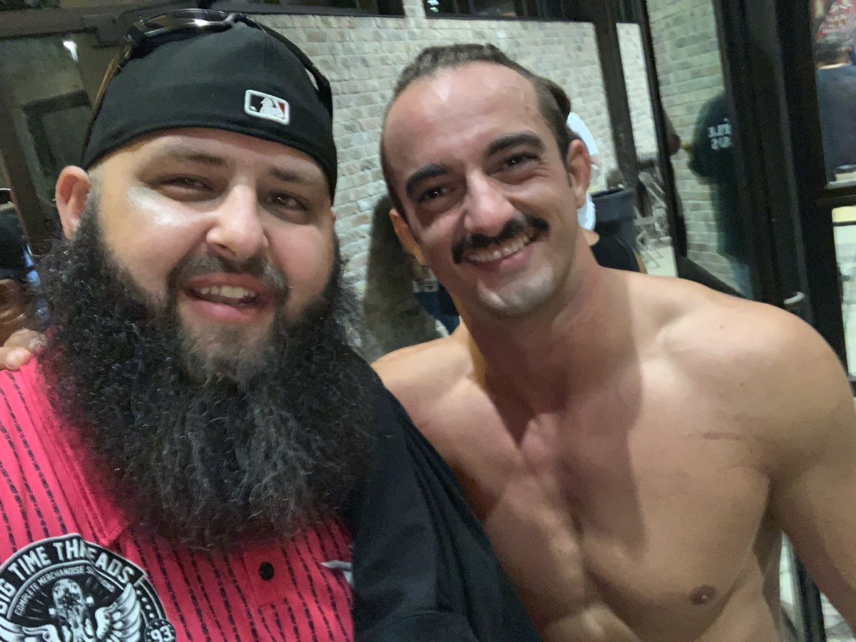 abieFTW's tweet photo. 4 or 5 years ago I got to meet Peter Avalon. This year we got to book him at @wrestledrag  and it was amazing.  Next up is @orangecassidy. What do you say? https://t.co/INXFH0Q3vo