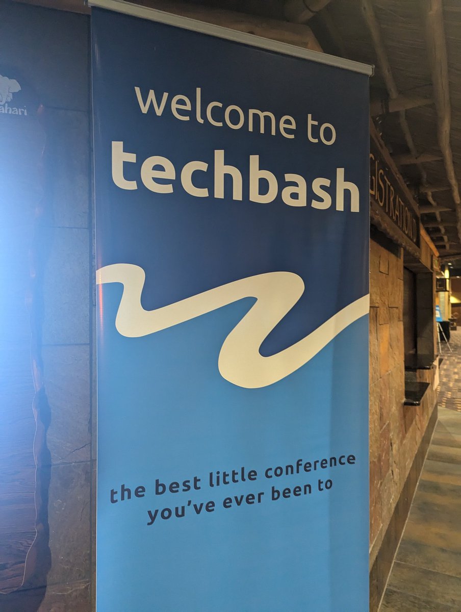 A fantastic first day (for me) at <a href="/techbash/">TechBash</a>! 🙌🏻