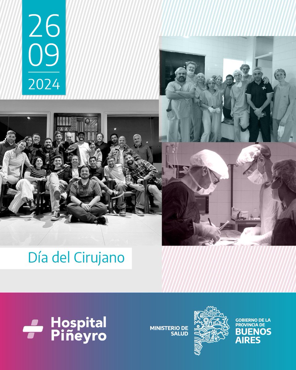 Día de las y los Cirujanos.

Saludamos muy especialmente a los profesionales que se desempeñan en el #HIGAJunín, destacando siempre la gran tarea que realizan a diario aportando al bienestar de nuestros pacientes.

Para todas y todos, ¡feliz día!