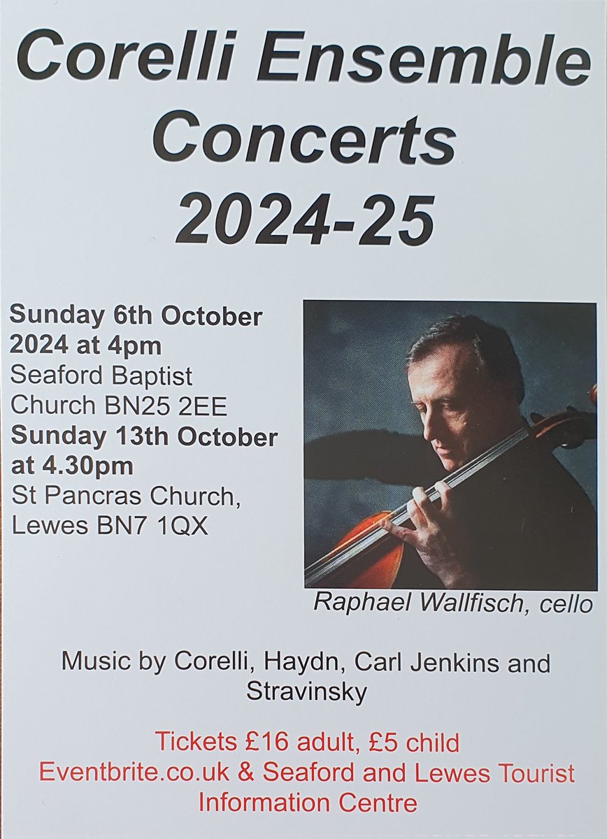corelliensemble's tweet image. The 2024-25 season is here and we are excited to welcome back 4 amazing soloists, as well as perform some fan favourites! We are delighted to kick off the season with the phenomenal Raphael Wallfisch, who will perform Haydn's Cello Concerto No. 2 and Stravinsky's Suite Italienne.