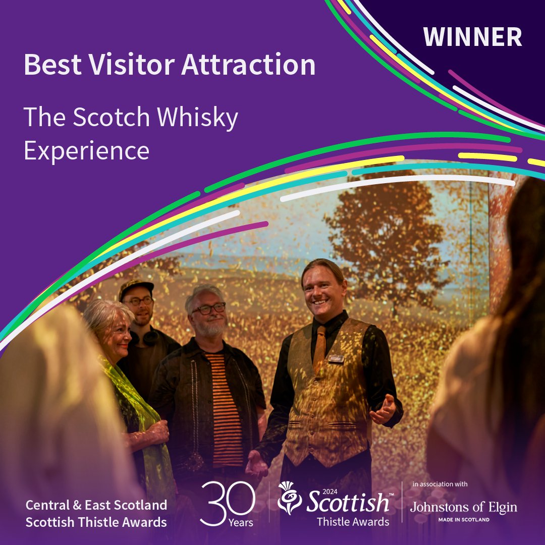 VisitScotland News (@visitscotnews) on Twitter photo Congratulations to <a href="/ScotchWhiskyExp/">The Scotch Whisky Experience</a> – Best Visitor Attraction 👏
#ThistlesAwards #BestVisitorAttraction Congratulations to <a href="/ScotchWhiskyExp/">The Scotch Whisky Experience</a> – Best Visitor Attraction 👏
#ThistlesAwards #BestVisitorAttraction